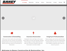 Tablet Screenshot of baneyconstruction.com